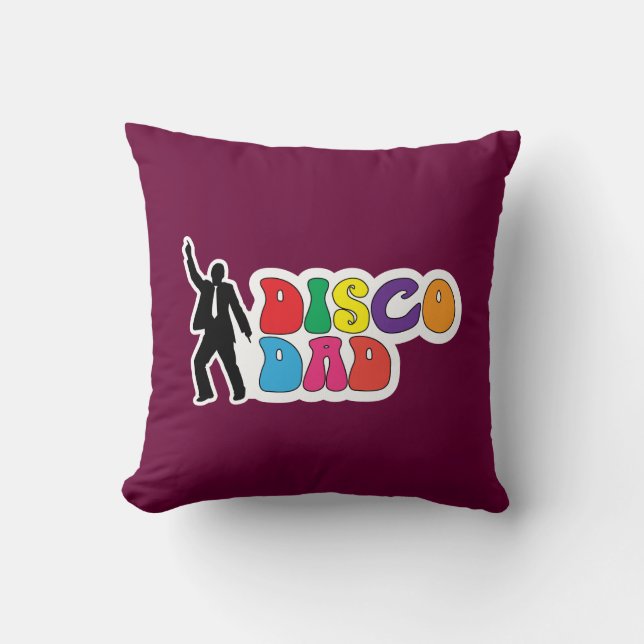 Disco Dad Sierkussen - Funny Vaderdag Gift (Voorkant)
