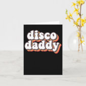Disco Daddy Groovy Retro Hippie 70s Disco Outfits Kaart (Gele Bloem)