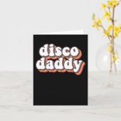 Disco Daddy Groovy Retro Hippie 70s Disco Outfits Kaart (Gele Bloem)