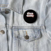 Disco Daddy Groovy Retro Hippie 70s Disco Outfits Ronde Button 5,7 Cm (In situ)