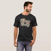 Disco Daddy Retro bijpassende 60'er 70'er feestkos T-shirt (Voorkant volledig)