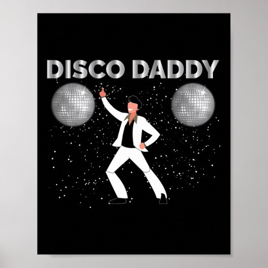  Disco Daddy Retro Matching Party Kostuum 6 Poster (Voorkant)