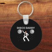 Disco Daddy Retro Matching Party Kostuum 6 Sleutelhanger (Voorkant)