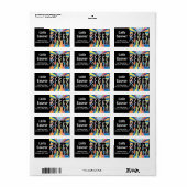 Disco Dance Adresetiketten Etiket (Full Sheet)