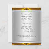 Disco Dance Birthday Party disco ball-uitnodiging Kaart (Achterkant)