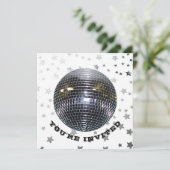 Disco Dance Birthday Party | Retro 70s Disco Party Kaart (Staand voorkant)