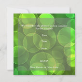 Disco Dance Birthday Party Retro Limoen bellen Kaart (Achterkant)