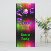 Disco Dance Feest Spiegolbal Kaart (Staand voorkant)