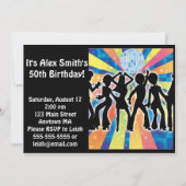 Disco Dance Kind Adult Birthday Uitnodiging (Voorkant)