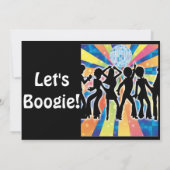 Disco Dance Kind Adult Birthday Uitnodiging (Achterkant)