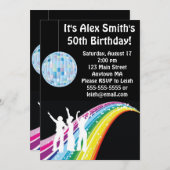 Disco Dance Kind Adult Birthday Uitnodiging (Voorkant / Achterkant)