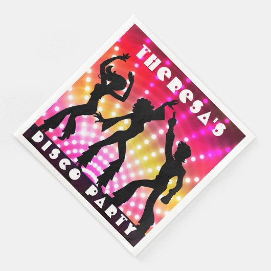 Disco Dance Party Diner Servet (Hoek)