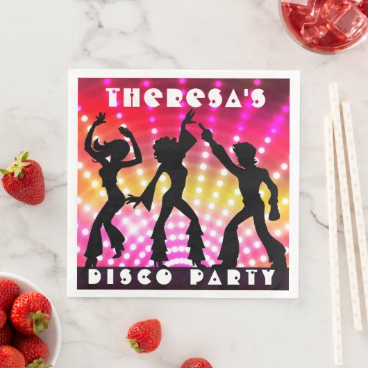 Disco Dance Party Diner Servet (Insitu)
