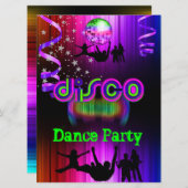 Disco Dance Party Event Crowd Rave Kaart (Voorkant / Achterkant)