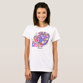 Disco Dance Retro Happy New Year Party T-shirt (Voorkant volledig)