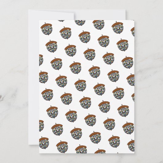 Disco Dance Squirrel Birthday Kaart (Achterkant)