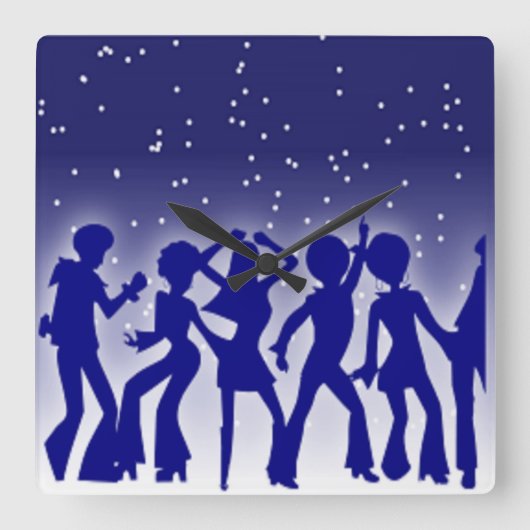 DISCO DANCERS VIERKANTE KLOK (Voorkant)