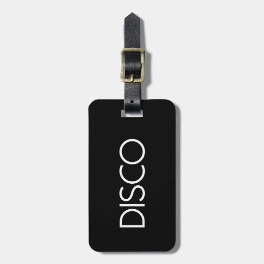 DISCO Dancing Bagagelabel (Voorkant verticaal)