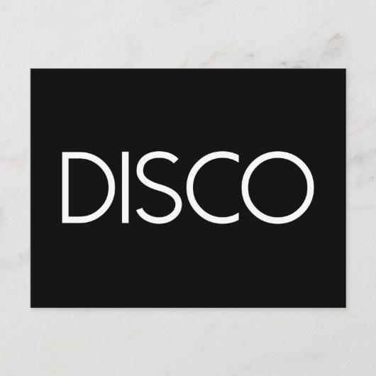DISCO Dancing Briefkaart (Voorkant)