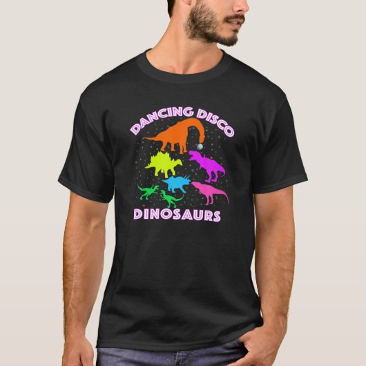 Disco Dancing Dinosaurs Prove Awesome Teacher Pres T-shirt (Voorkant)