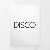 DISCO Dancing Drieluik Kaart (Cover)