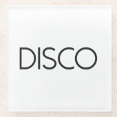 DISCO Dancing Glazen Onderzetter (Voorkant)
