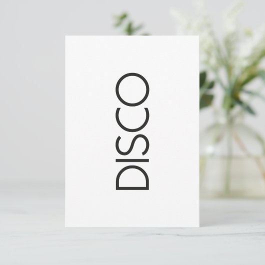 DISCO Dancing Kaart (Staand voorkant)