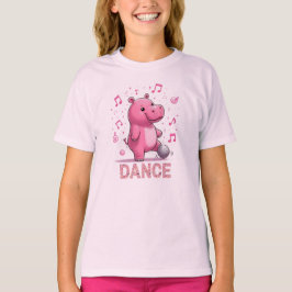Disco Dancing Musical Hippo Vriend T-shirt