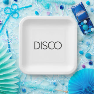 DISCO Dancing Papieren Bordje