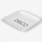DISCO Dancing Papieren Bordje (Gebogen)