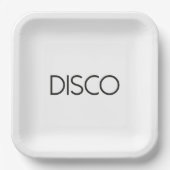 DISCO Dancing Papieren Bordje (Voorkant)