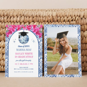 Disco Dancing Queen Afstudeerfeest Kaart