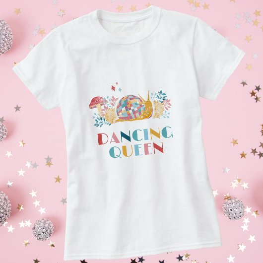 Disco Dancing Queen Guest of Honor Party Sign T-shirt