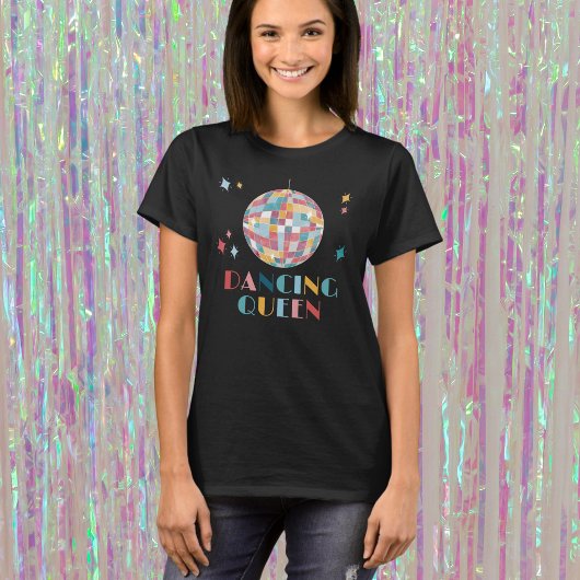 Disco Dancing Queen Guest of Honor Party Sign T-shirt