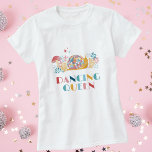 Disco Dancing Queen Snail T-shirt<br><div class="desc">Dit leuke disco thema T-shirt is de perfecte keuze om je liefde van de jaren 70 en alle dingen schattig te shows. Met een disco bal versierd slak in pastel kleuren en omgeven door twinkeling sterren en bloemen, omarmt dit shirt het disco thema met een eigenzinnige cottage core twist. De...</div>
