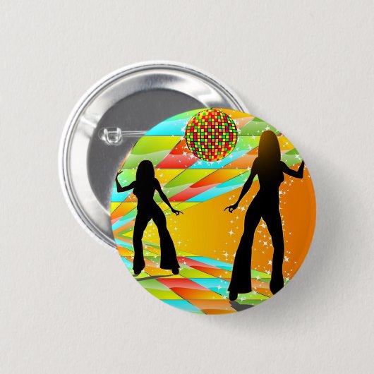 Disco Dancing Ronde Button 5,7 Cm (Voorkant /achterkant)