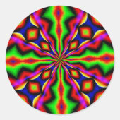 Disco Dancing Ronde Sticker (Voorkant)