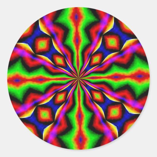 Disco Dancing Ronde Sticker (Voorkant)