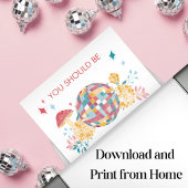 Disco Dancing Verjaardag Welkomstfeestbord Poster