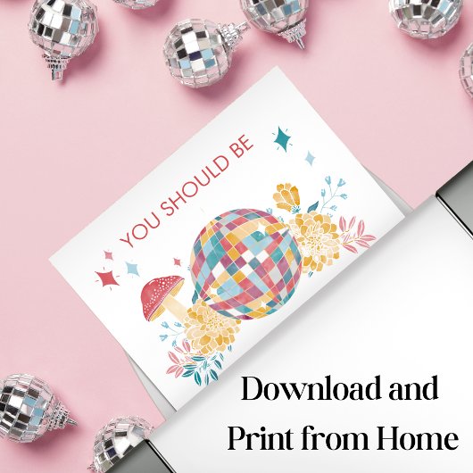 Disco Dancing Verjaardag Welkomstfeestbord Poster