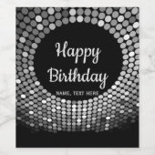 disco, dans, 70's, , wijnlabel set wijn etiket (Enkel label)