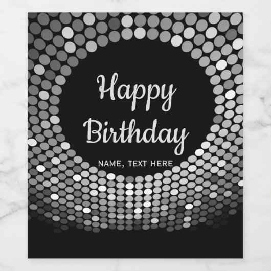 disco, dans, 70's, , wijnlabel set wijn etiket (Enkel label)