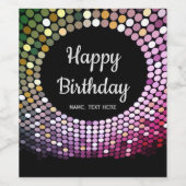 disco, dans, 70's, , wijnlabel set wijn etiket (Enkel label)