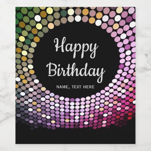 disco, dans, 70's, , wijnlabel set wijn etiket (Enkel label)