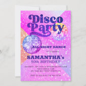 Disco dans elke leeftijd verjaardagsfeestje kaart (Voorkant)