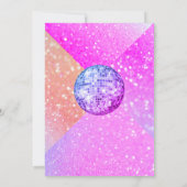 Disco dans elke leeftijd verjaardagsfeestje kaart (Achterkant)