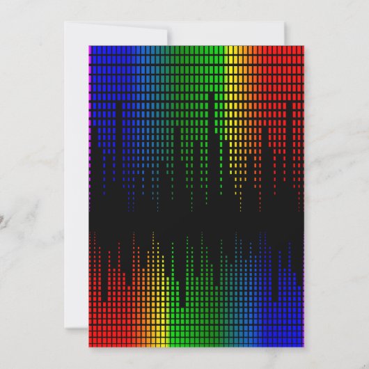 Disco dans verjaardagsuitnodiging kaart (Achterkant)