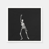 Disco Dansen Halloween Skeleton servet (Voorkant)