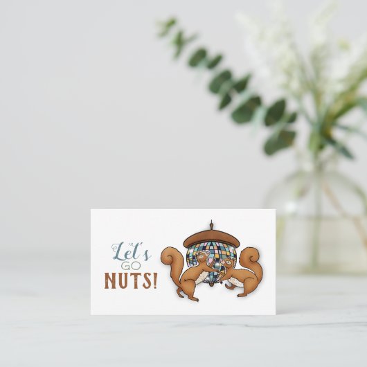 Disco Dansend Squirrels Kinder Contact Contactkaartje (Staand voorkant)