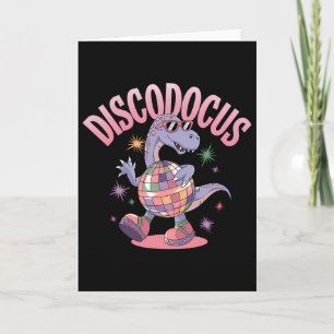 Disco Dansende Dinosaurus Diplodocus Dino Grappig  Kaart